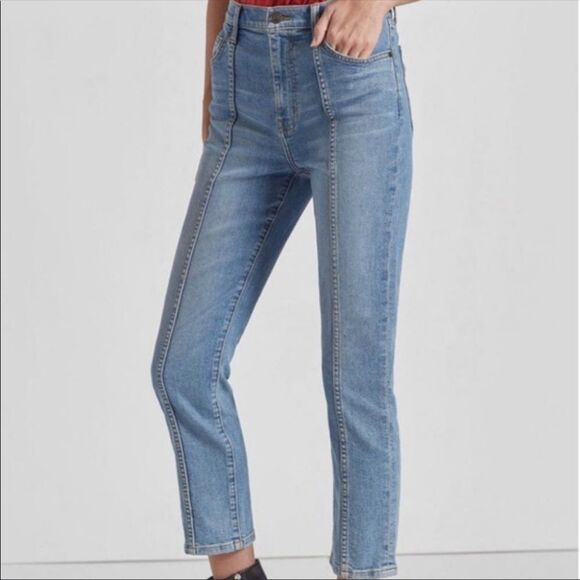 CURRENT/ELLIOTT | Stiletto Seamed High Waist Ankle Skinny Jeans Women’s Size 32 - Picture 11 of 12